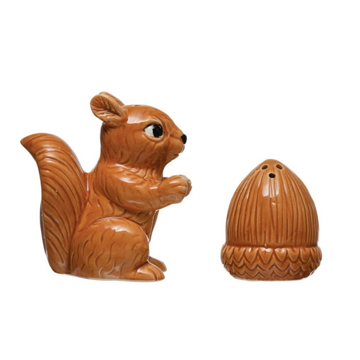 Vintage Reproduction Squirrel and Acorn Salt & Pepper Set - Marmalade Mercantile