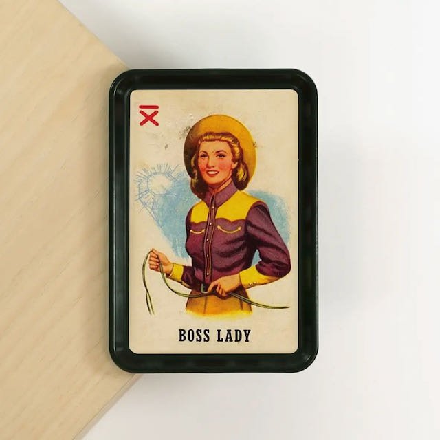 Vintage-Style Western Cowgirl Boss Lady Trinket Tray - Marmalade Mercantile