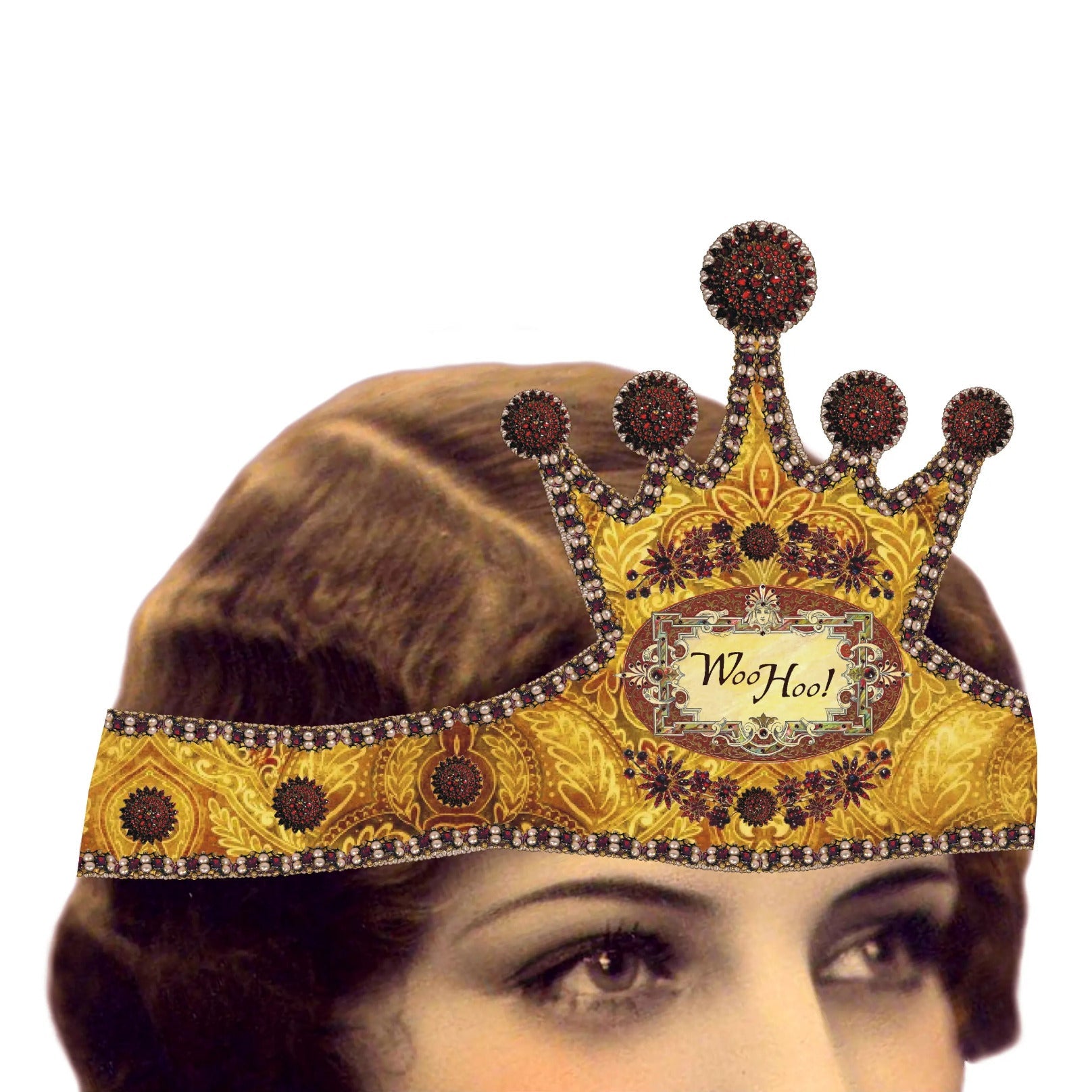 WOO HOO! Mailable Wearable Paper Tiara Greeting Card - Marmalade Mercantile