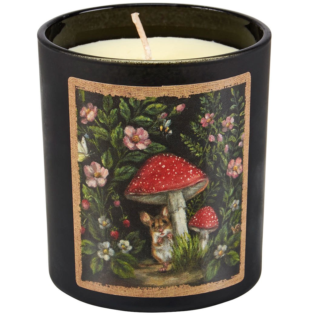 Woodland Mouse Glass Jar Candle Lavender Scent - Marmalade Mercantile