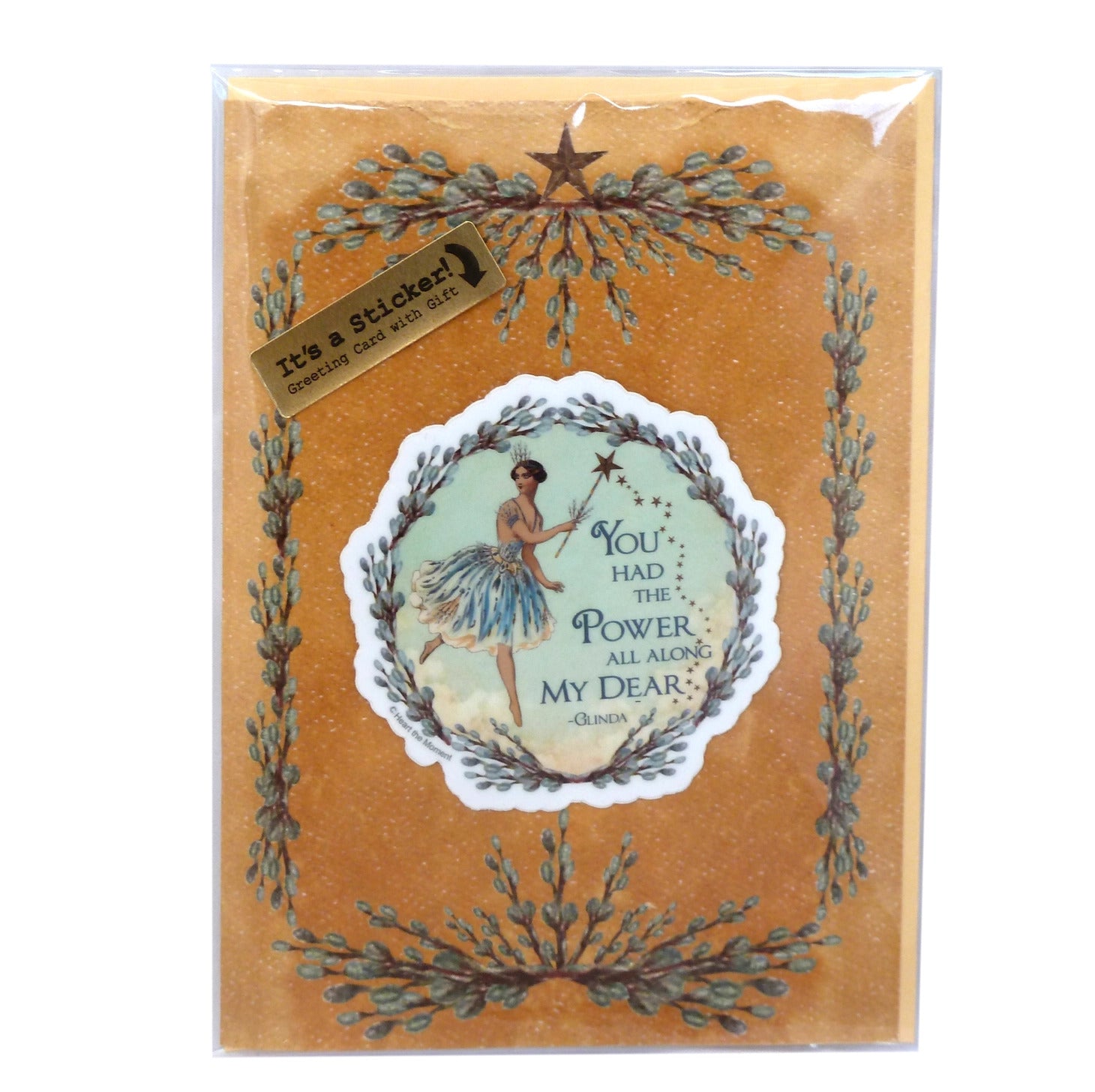 “You Had the Power All Along ” Greeting Card with Detachable Vinyl Sticker - Marmalade Mercantile