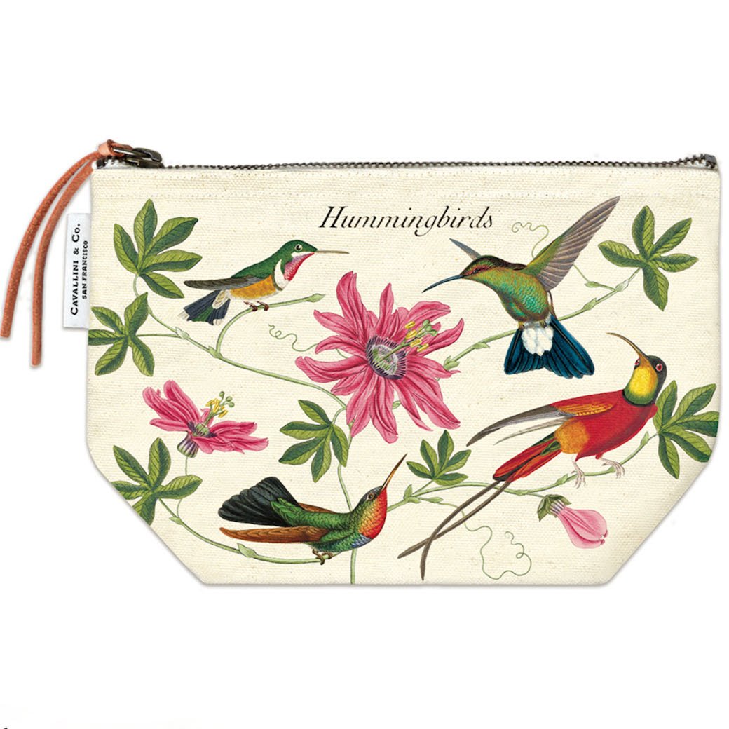 Zippered Hummingbird Pouch - Marmalade Mercantile