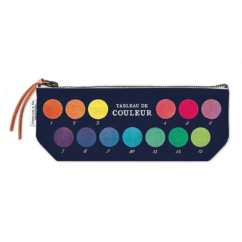 Zippered Mini Pouch French Color Chart - Marmalade Mercantile
