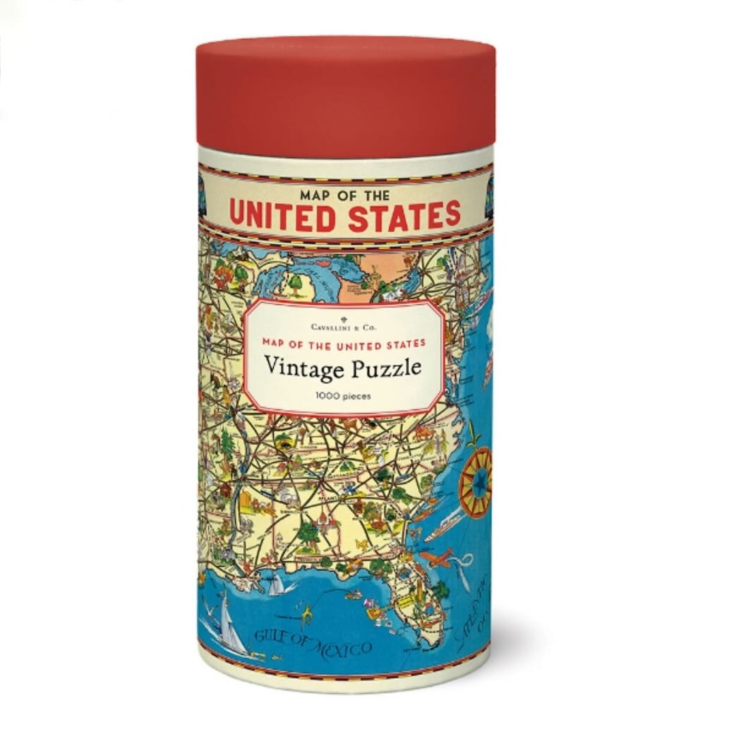 1000 - Piece Jigsaw Puzzle Map of the United States - Marmalade Mercantile