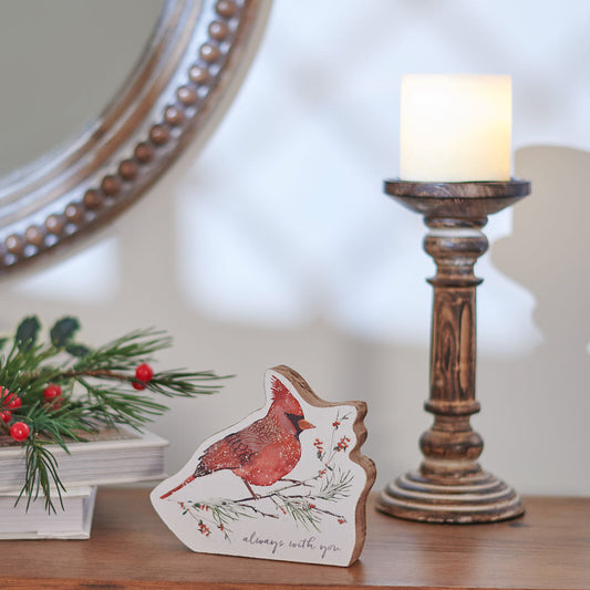 Always With You Shelf Sitter with Cardinal