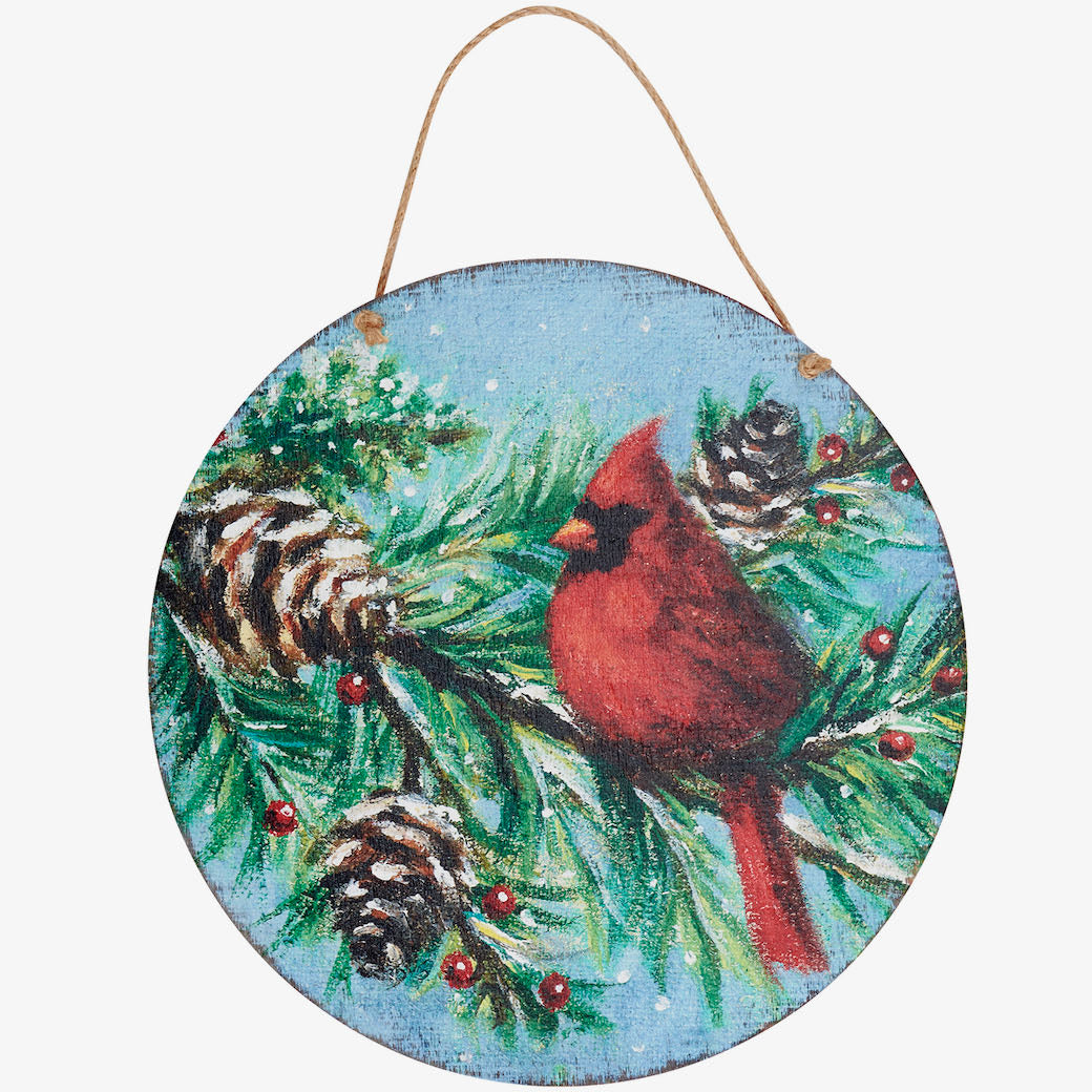 Red Winter Cardinal Wall Decor