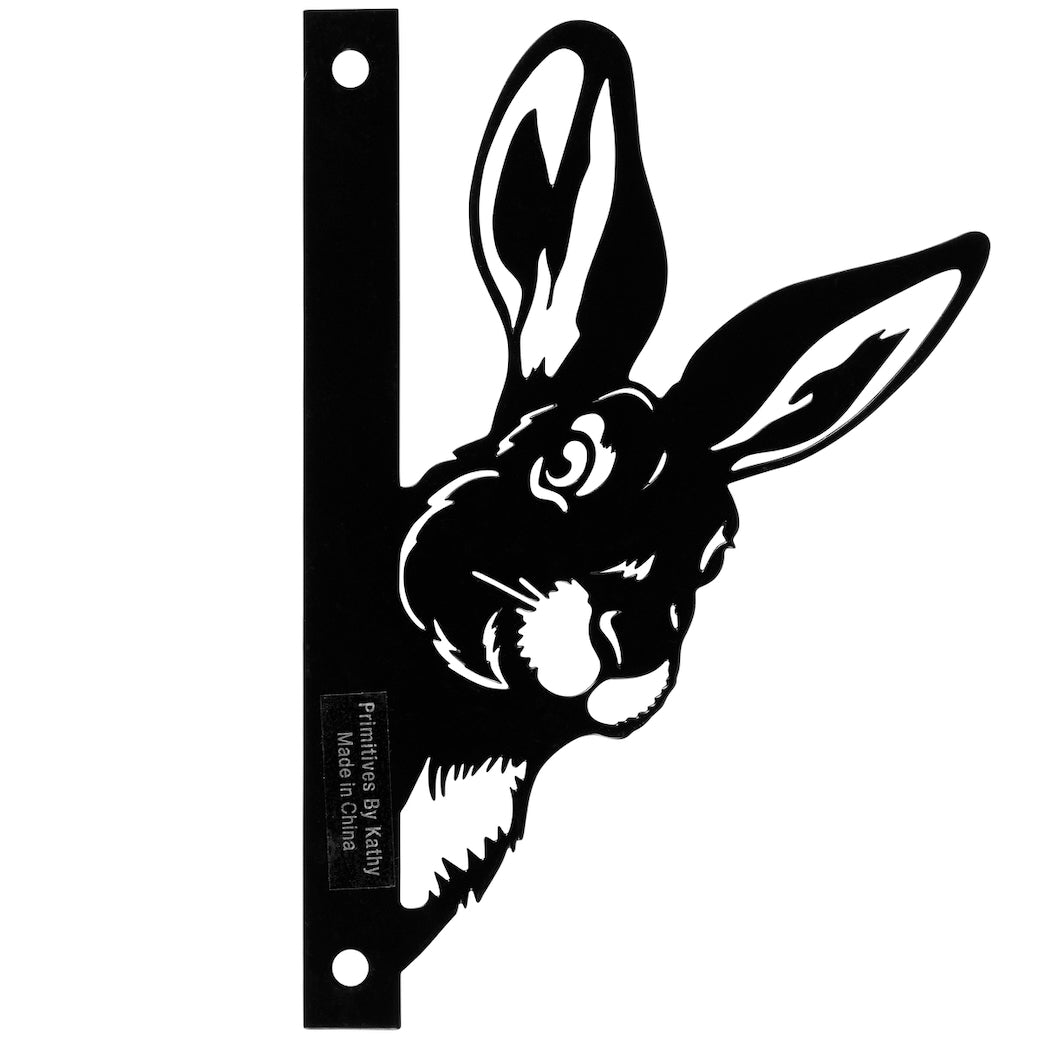 Outdoor Metal Garden Art Cut Out Rabbit Sign