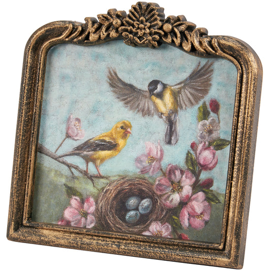 Petite Vintage-Style Framed Goldfinch Print