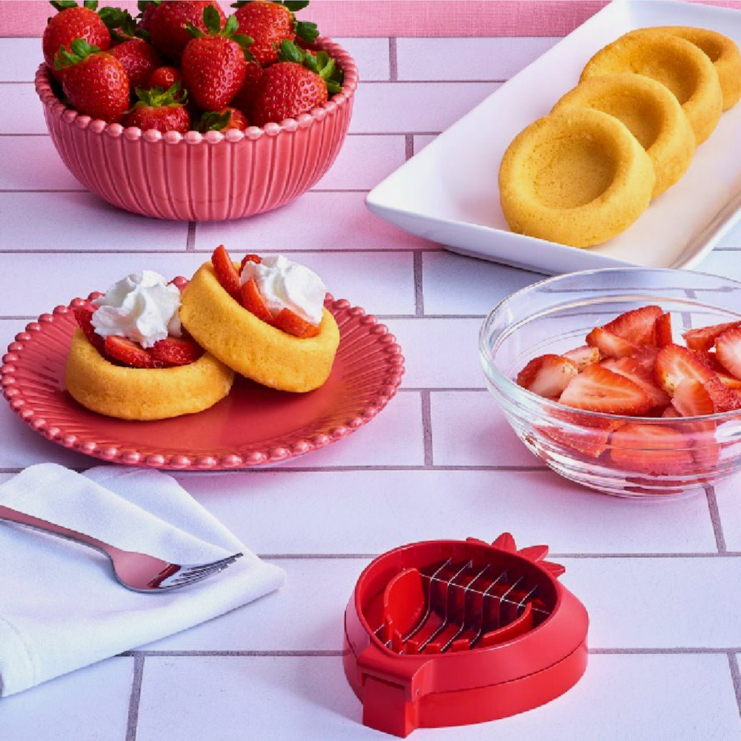 2 - in - 1 Strawberry Slicer/Huller - Marmalade Mercantile