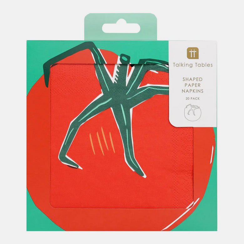 20 Tomato - Shaped Paper Napkins - Marmalade Mercantile