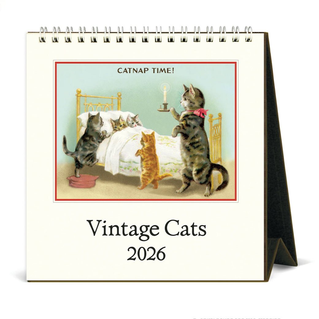 2026 Vintage Cats Desk Calendar - Marmalade Mercantile