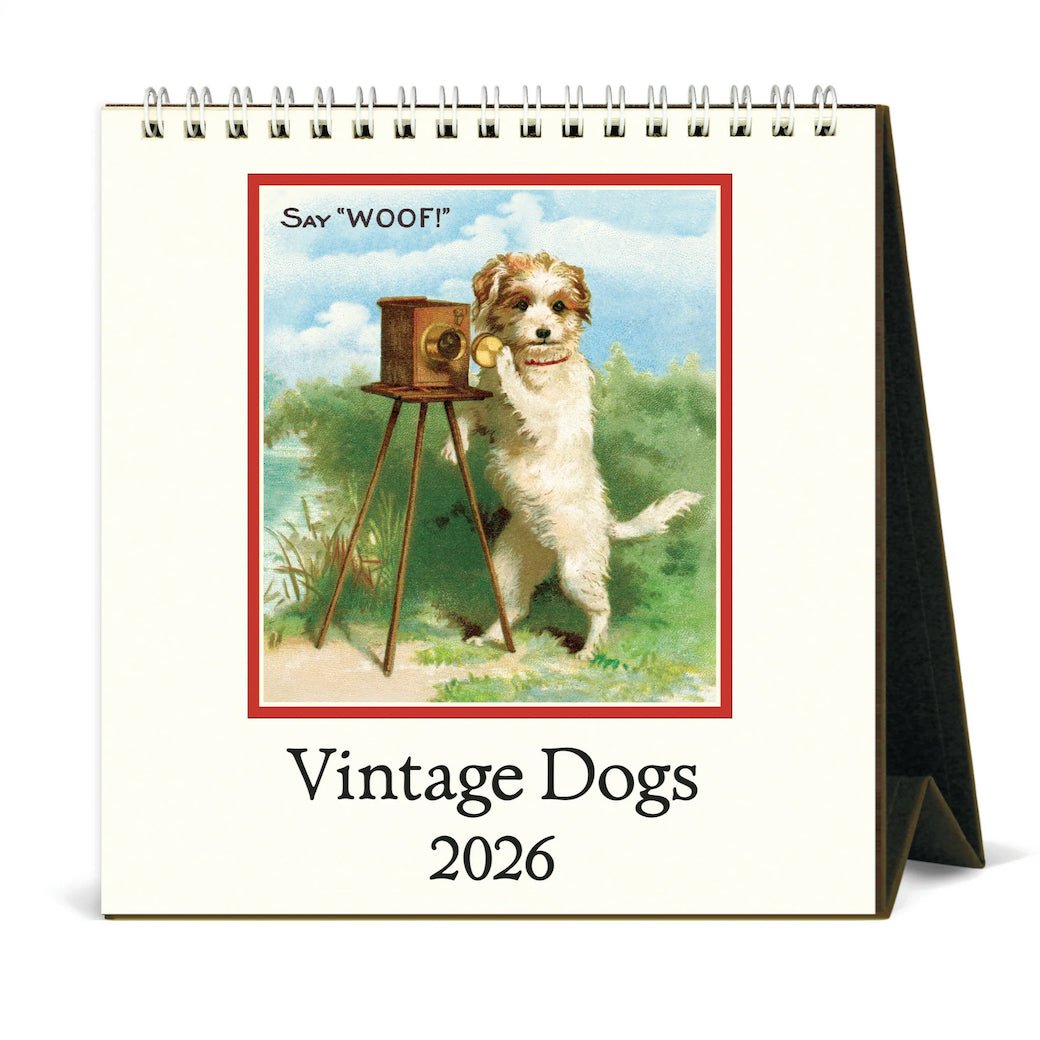 2026 Vintage Dogs Desk Calendar - Marmalade Mercantile
