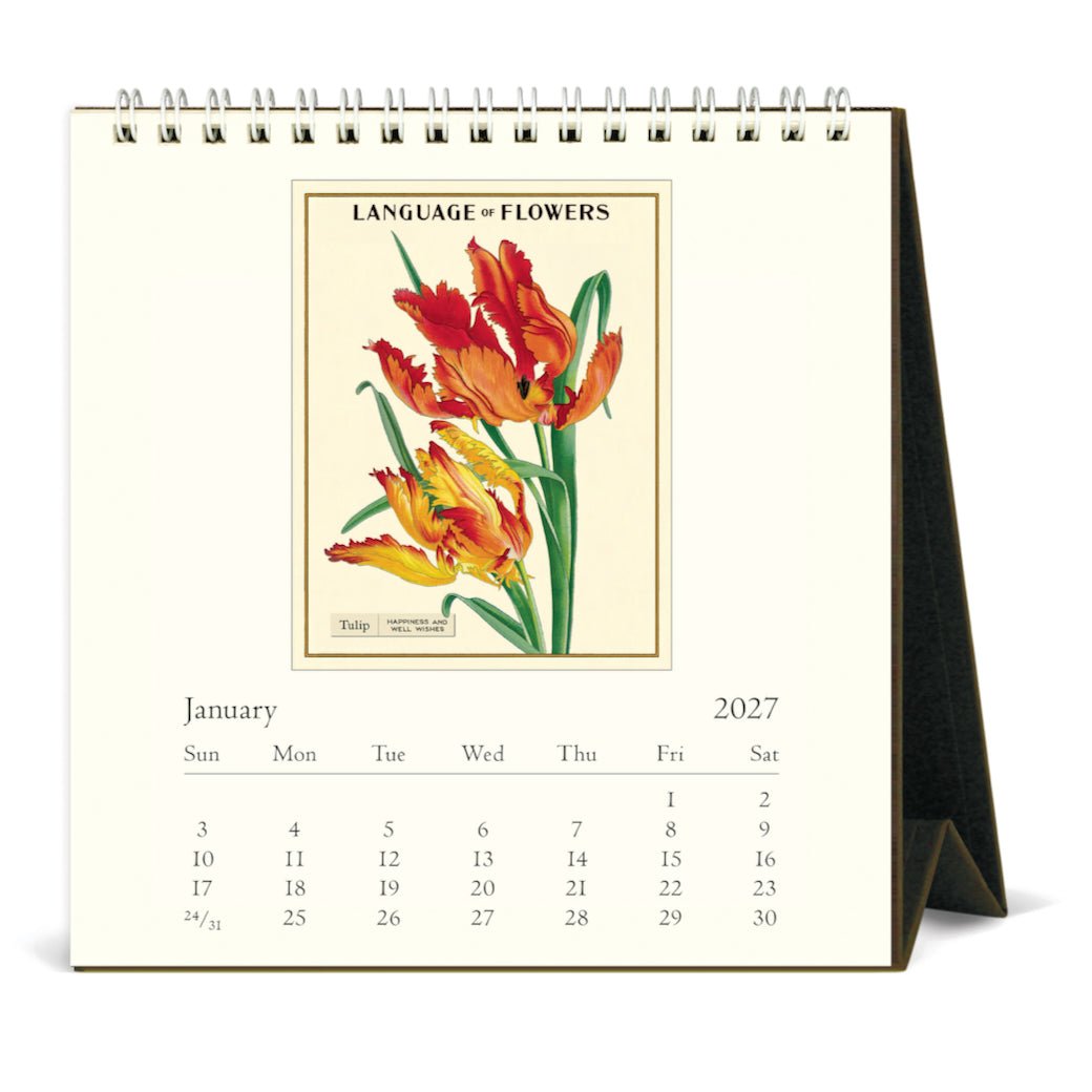 2027 Desk Calendar Language of Flowers - Marmalade Mercantile