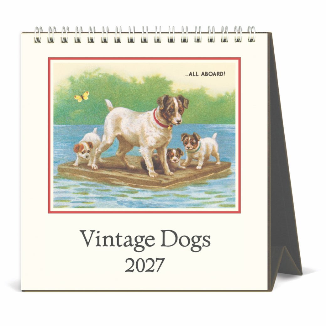 2027 Desk Calendar Vintage Dogs - Marmalade Mercantile