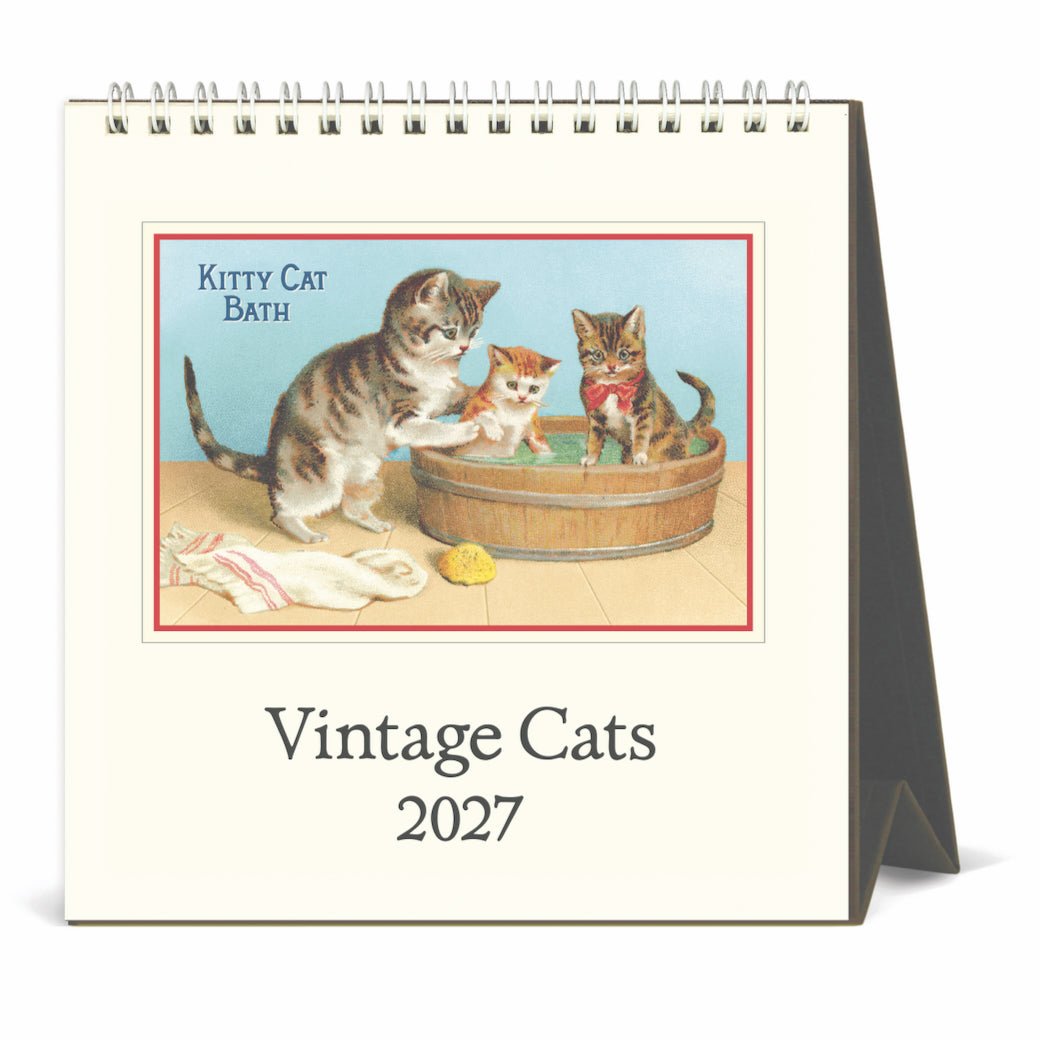 2027 Vintage Cats Desk Calendar - Marmalade Mercantile