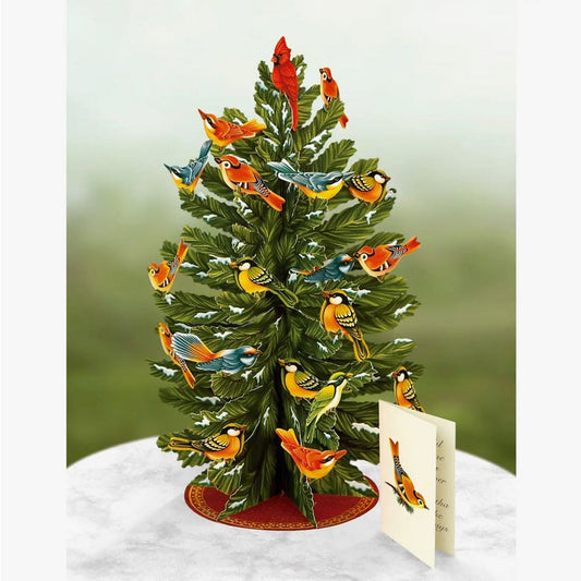 3-D Winter Tree with Birds Pop Up Greeting Card - Marmalade Mercantile