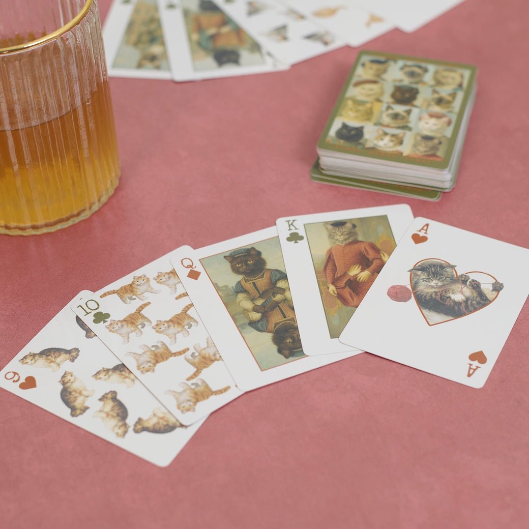 54-Card Deck Playing Cards Vintage-Style Cat Portraits - Marmalade Mercantile