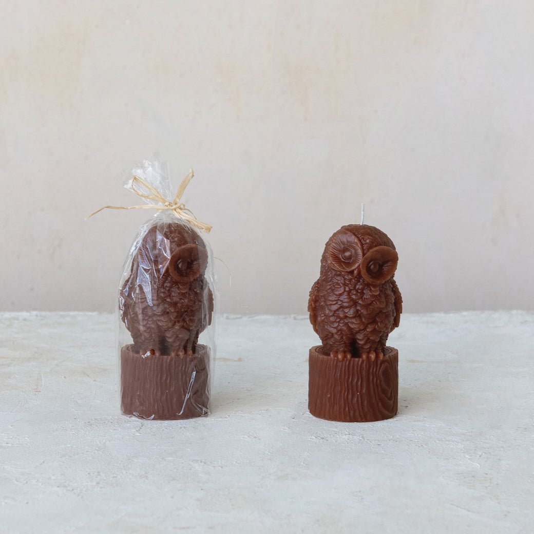 6” Unscented Owl Candle - Marmalade Mercantile
