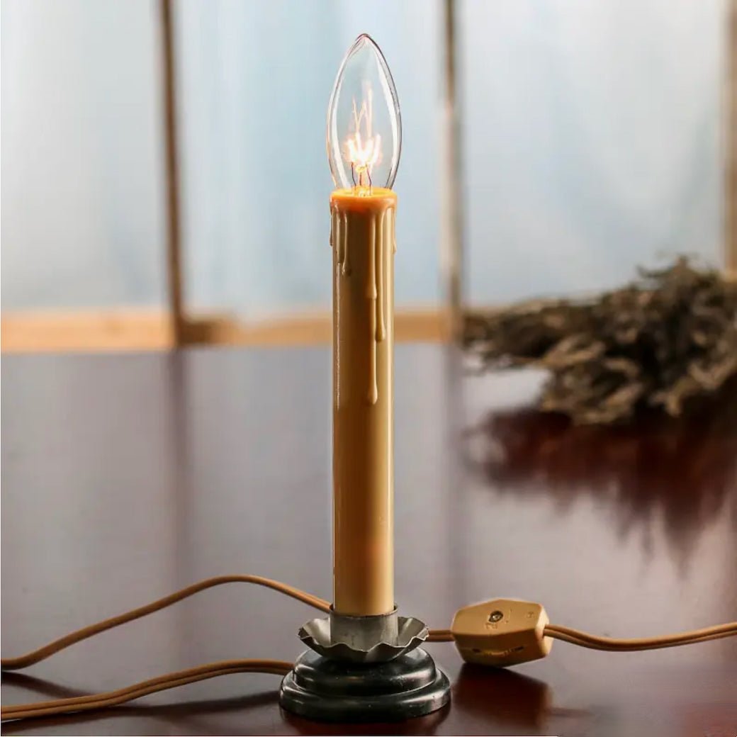 7.25” Tall Electric Primitive Welcome Candle - Marmalade Mercantile