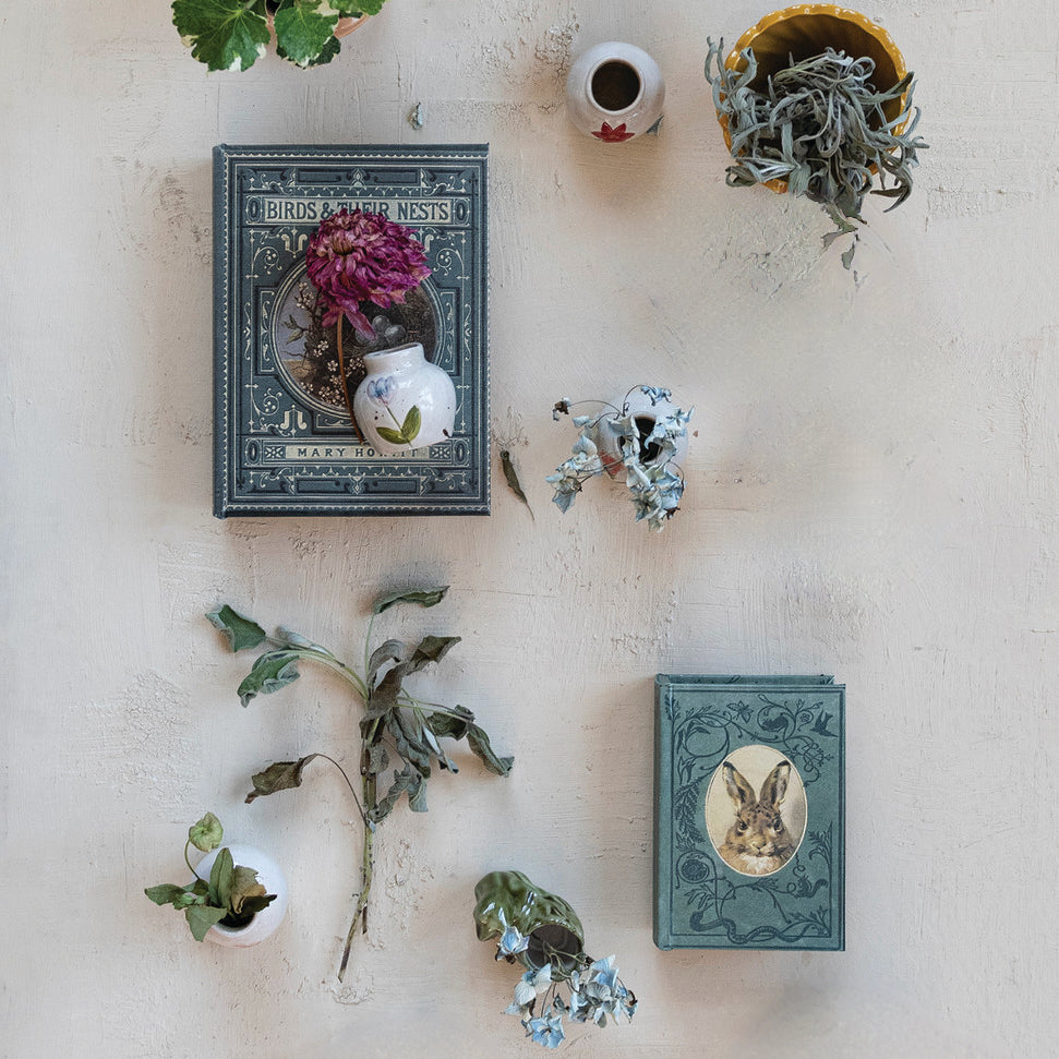 Set of Two Vintage-Style Spring & Easter Storage Books