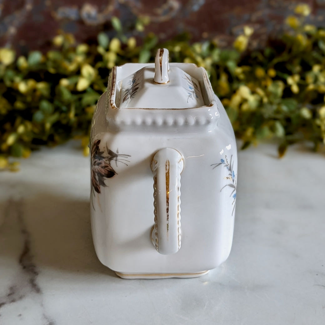 Antique Ironstone Transferware Sugar Jar