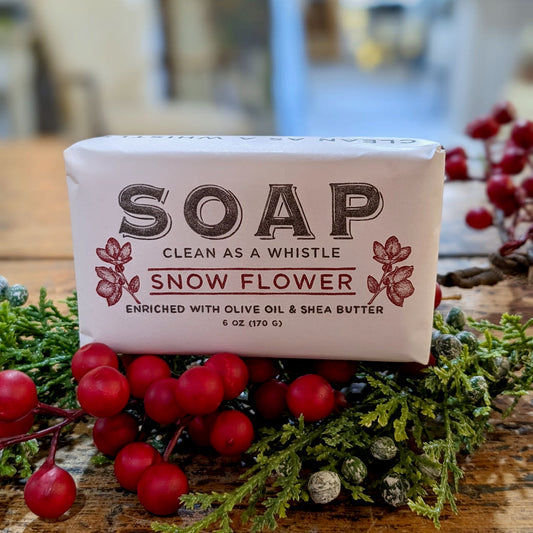 Snow Flower Scented Shea Butter & Olive Oil Soap