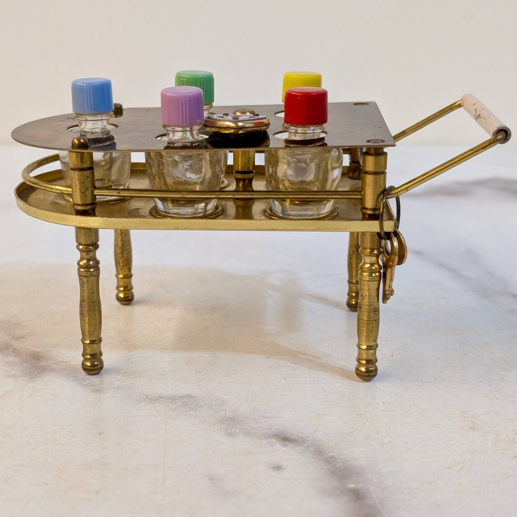 Vintage Karoff “Tea Cart” Perfume Caddy, ca. 1930-40s