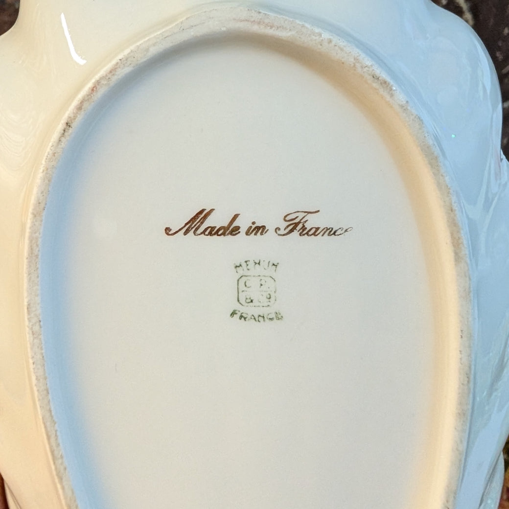 Vintage Louis Lourioux Scalloped Shell Dish "Le Faune" Pattern