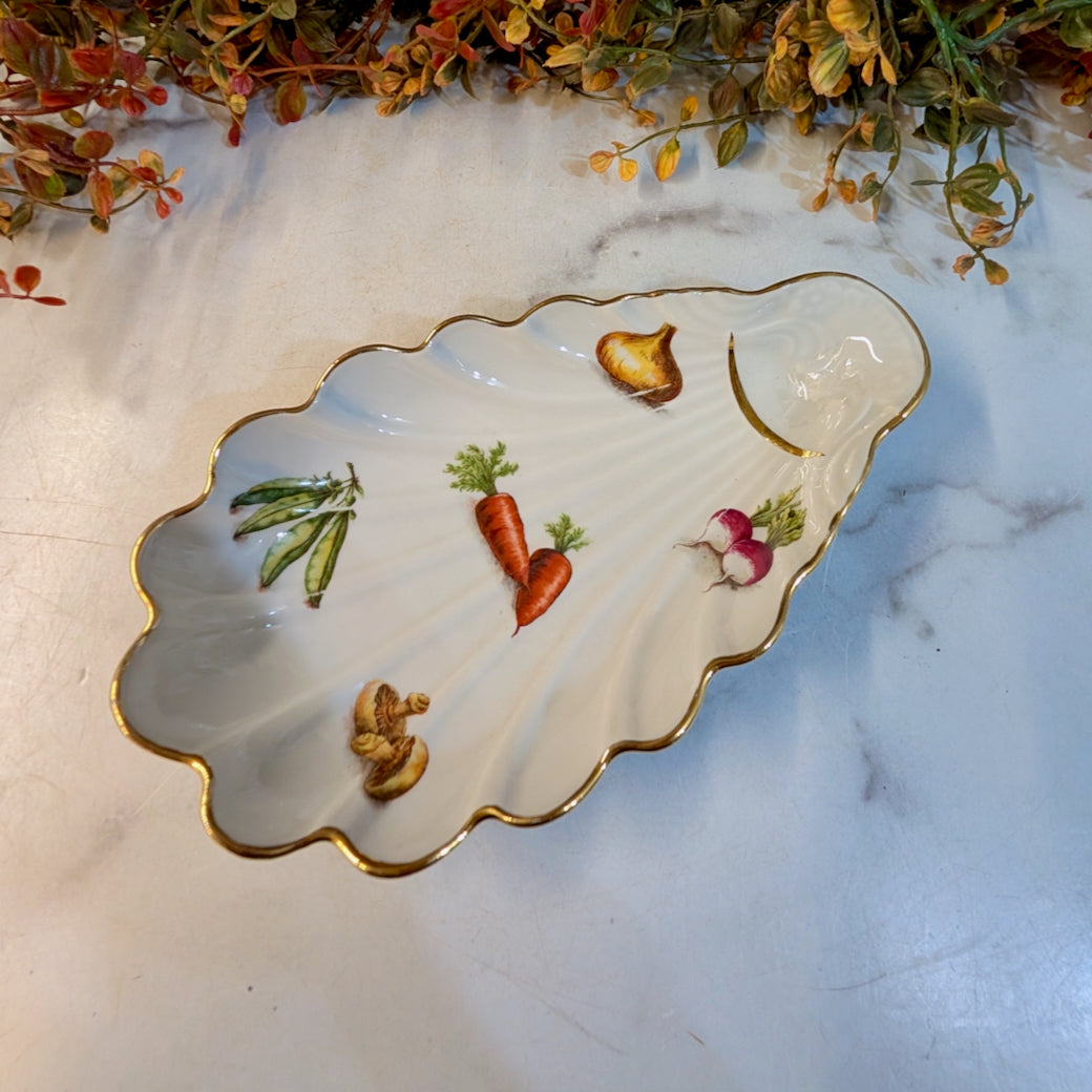 Vintage Louis Lourioux Scalloped Shell Dish "Le Faune" Pattern