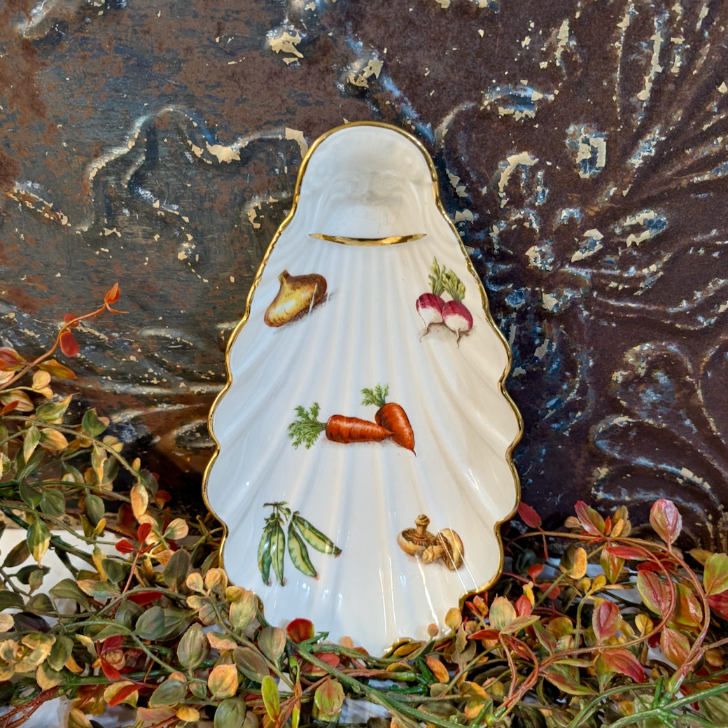 Vintage Louis Lourioux Scalloped Shell Dish "Le Faune" Pattern