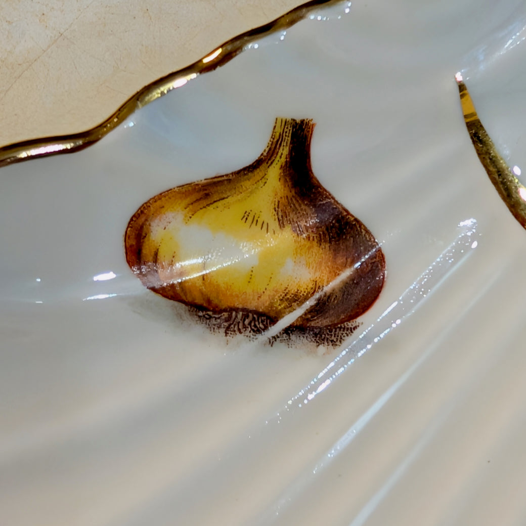 Vintage Louis Lourioux Scalloped Shell Dish "Le Faune" Pattern
