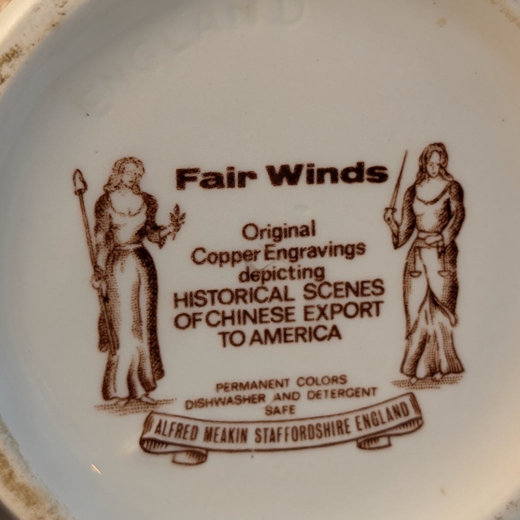 Vintage English Meakin Fair Winds Jug New York State