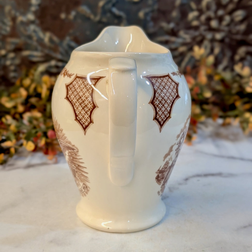 Vintage English Meakin Fair Winds Jug New York State