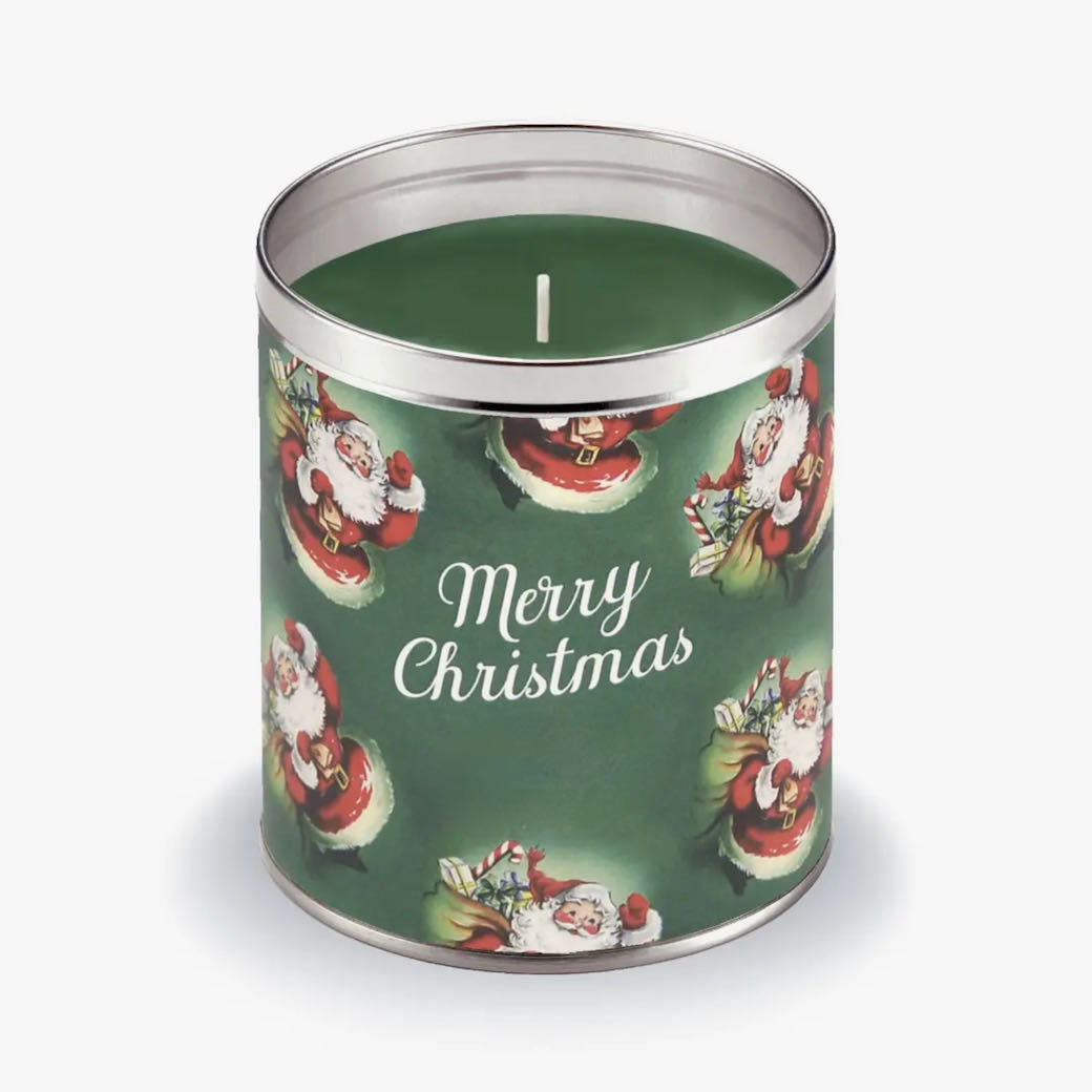 Hand-Poured Christmas Candle Vintage Santa Gingerbread Scent