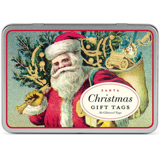 Antique-Style Christmas Santa Gift Tags