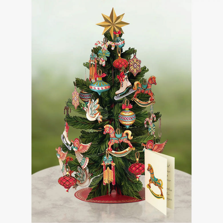 Life-sized Pop-up Bouquet Greeting Card Christmas Tree