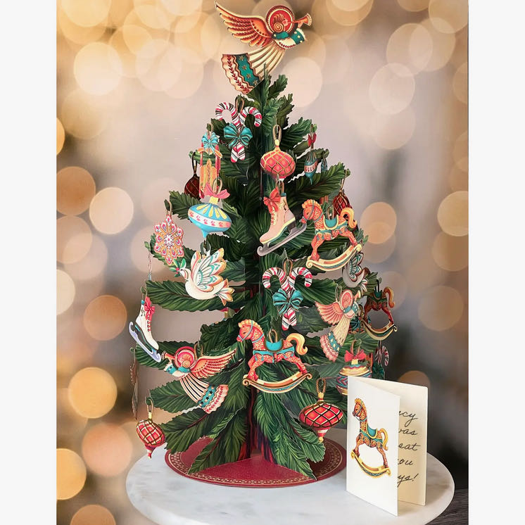 Life-sized Pop-up Bouquet Greeting Card Christmas Tree