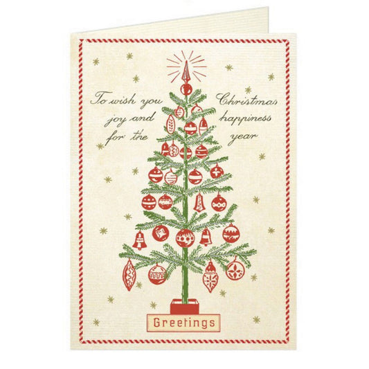 Christmas Joy Vintage Style Christmas Greeting Card
