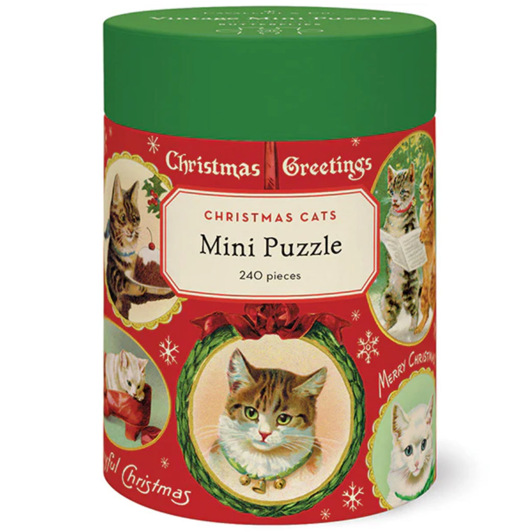 Christmas Cats Mini 240-Piece Jigsaw Puzzle