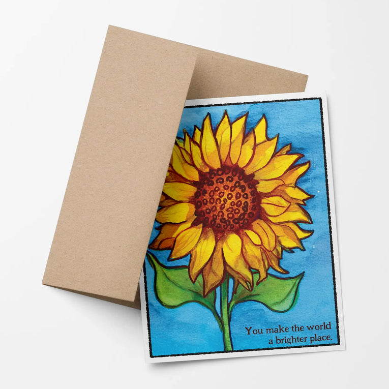 You Make the World a Better Place Gratitude Note Card