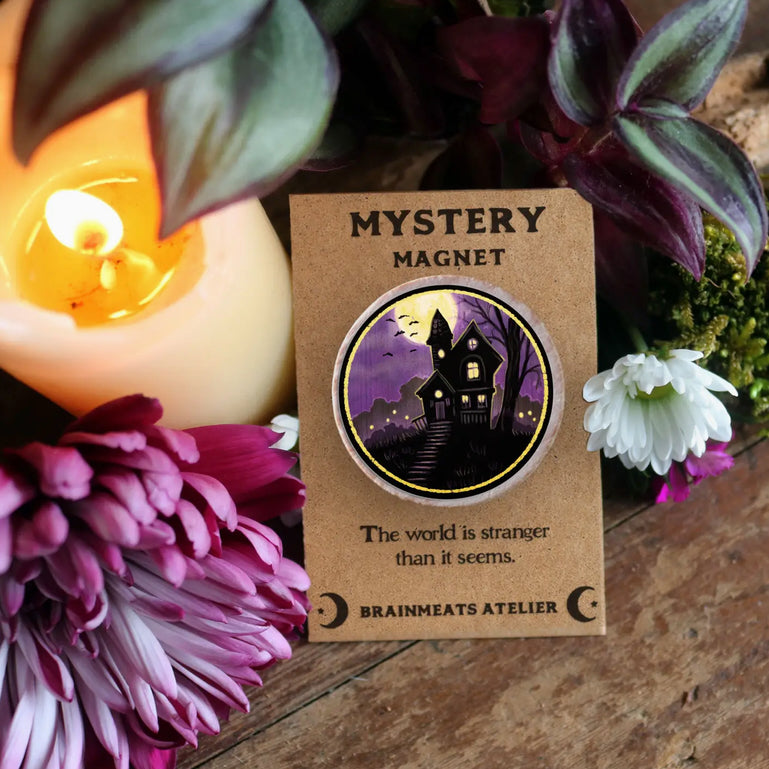 Haunted House Magnet Token for Curiosity & Wonder