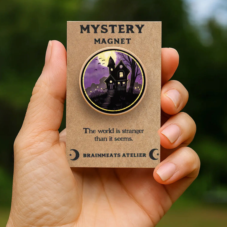 Haunted House Magnet Token for Curiosity & Wonder