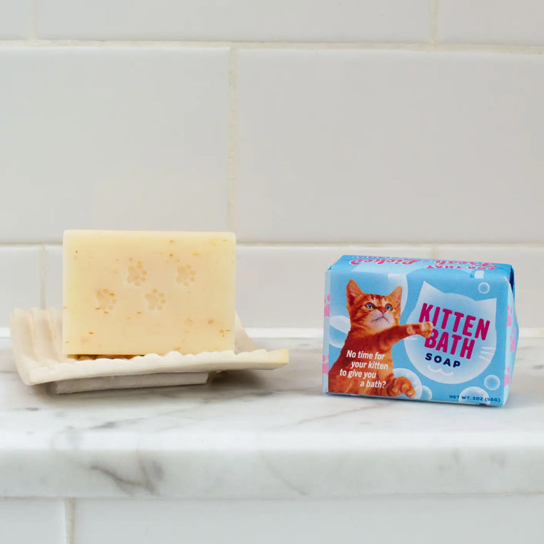 Set of Two Mini Kitten Bath Soaps