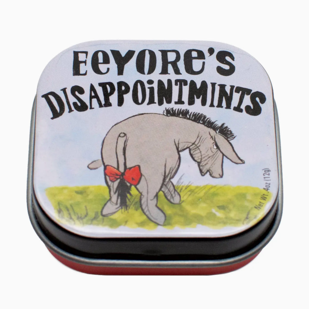 Two Tiny Tins of Eeyore’s Dissapointmints Breath Mints
