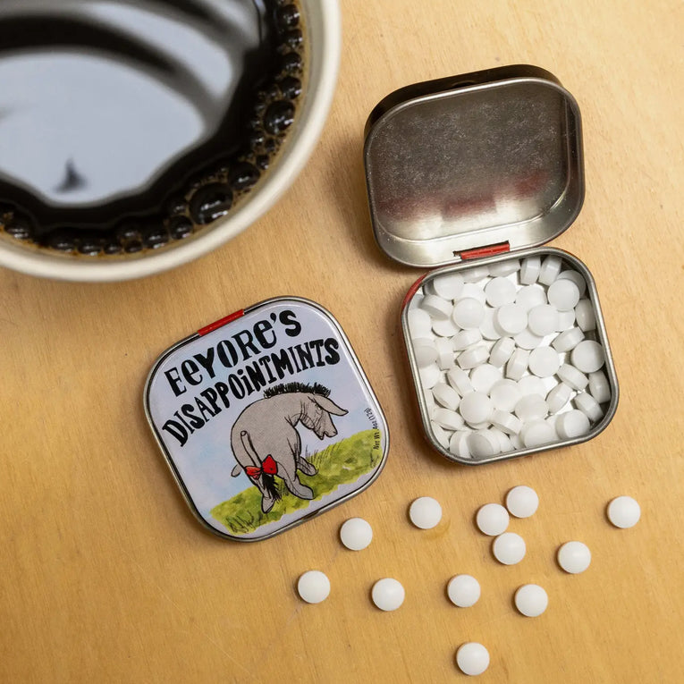 Two Tiny Tins of Eeyore’s Dissapointmints Breath Mints