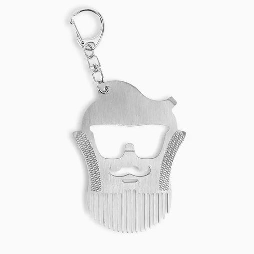 Stainless Steel Beard Comb Multi-Tool