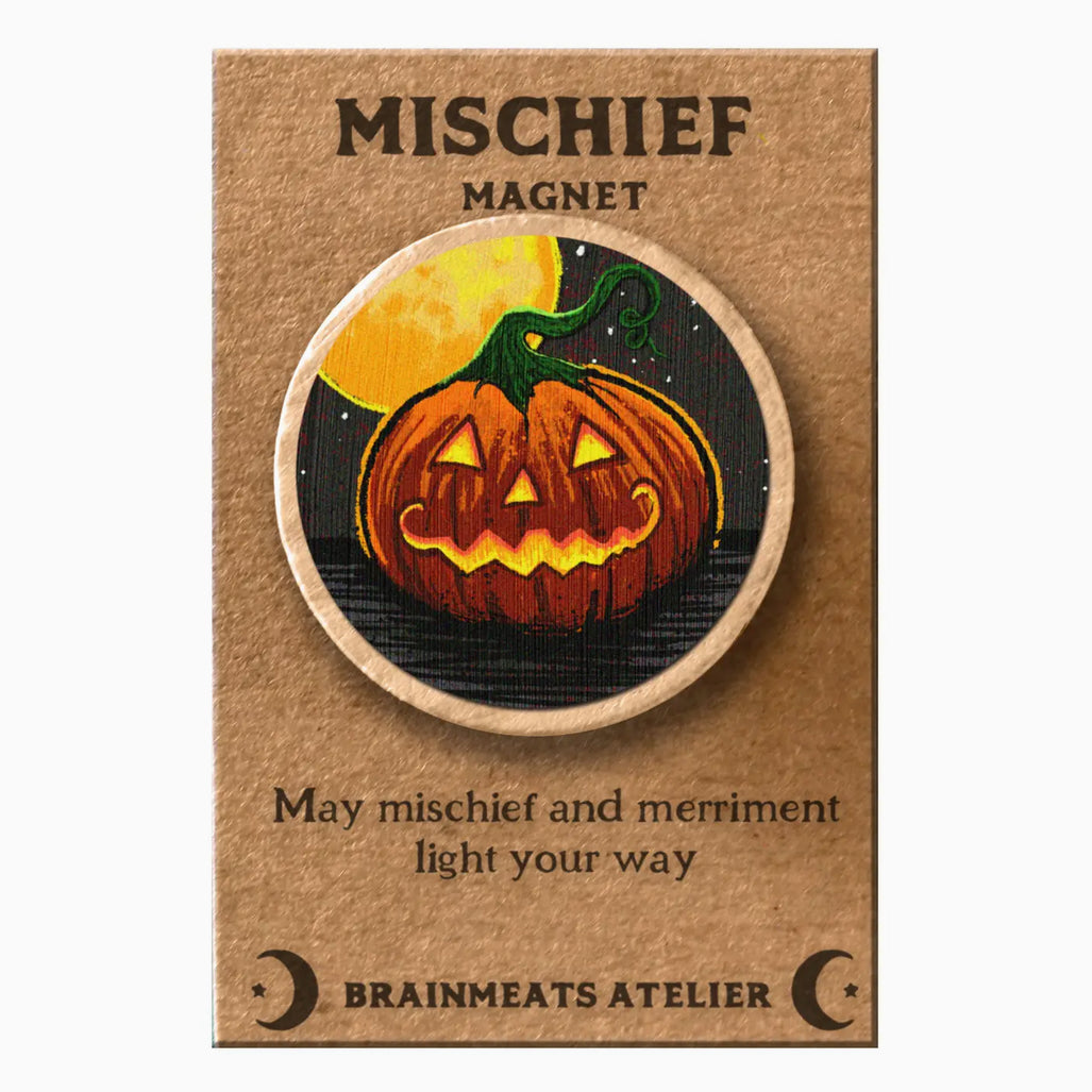 Mischief Jack O Lantern Magnet Token for Mischief & Merriment