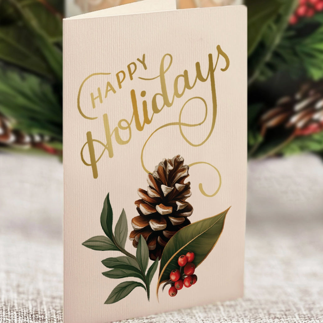 Glowing Holiday Candle Pop-Up Greeting Card