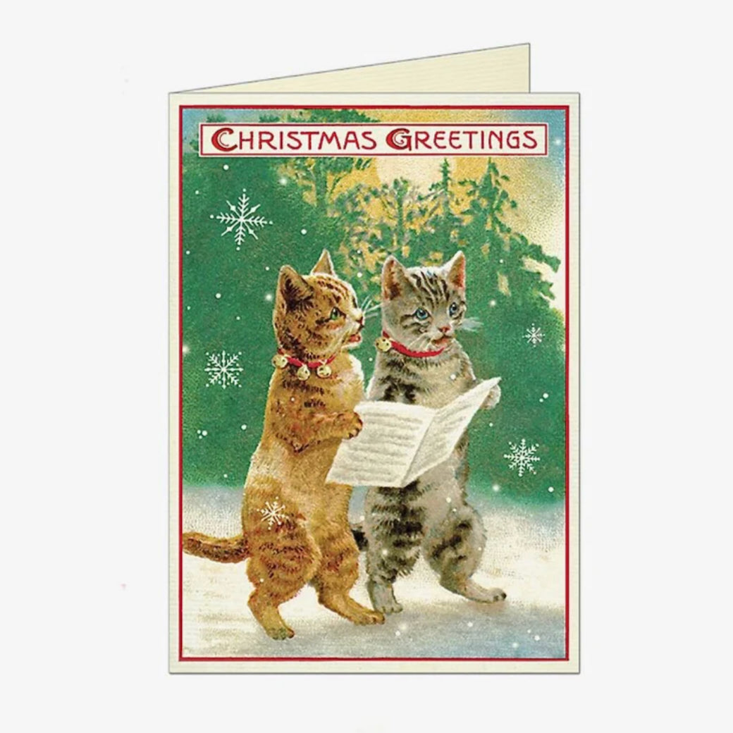 Boxed Set of 10 Christmas Cats Notecards