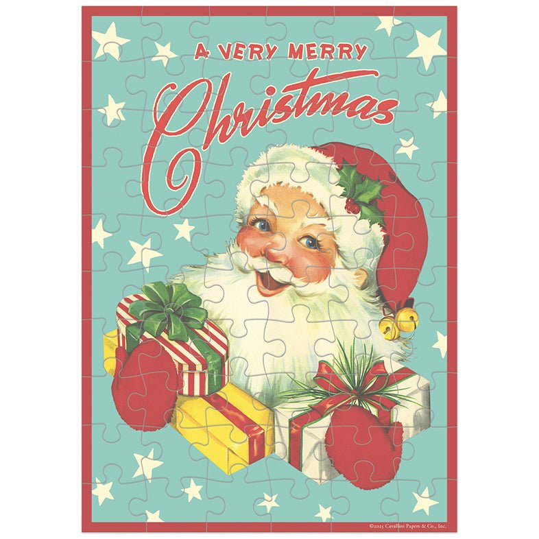 A Very Merry Christmas Santa Puzzle Greeting Card - Marmalade Mercantile
